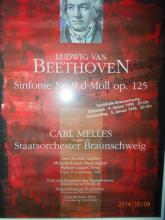 Plakat Braunschweig Stadthalle am 4./5. Januar 1995 "Beethovens Neunte"