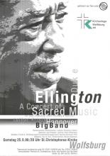 Plakat Wolfsburg am 25. September 1999 "Duke Ellington Sacred Music"