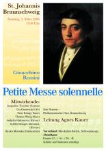 Plakat St. Johannis 5. März 2006 "Petite Messe solennelle"