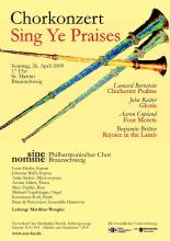 Plakat St. Martini 26.04.2009 "Sing Ye Praises"