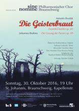 Plakat St. Johannis, 30.10.2016 "Die Geisterbraut"